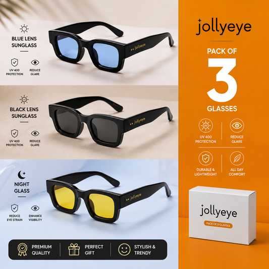 Luxury Pack of 3 Sunglasses