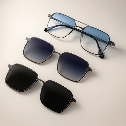 5-in-1 Magnetic Polerised Sunglasses