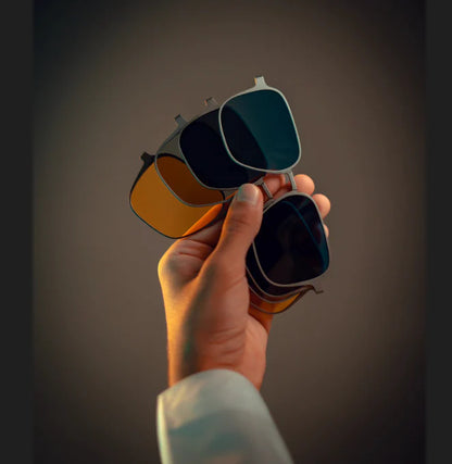 5-in-1 Magnetic Polerised Sunglasses